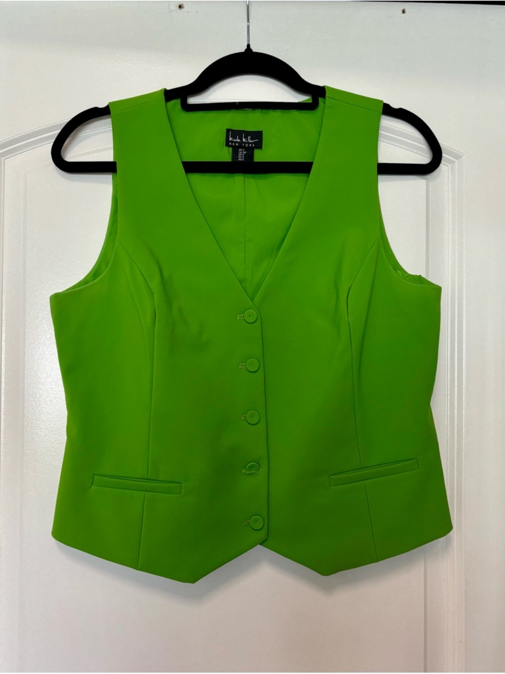 Nicole Miller New York Kelly Green Vest